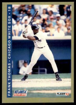 1993 Atlantic Collector's Edition Frank Thomas Chicago White Sox