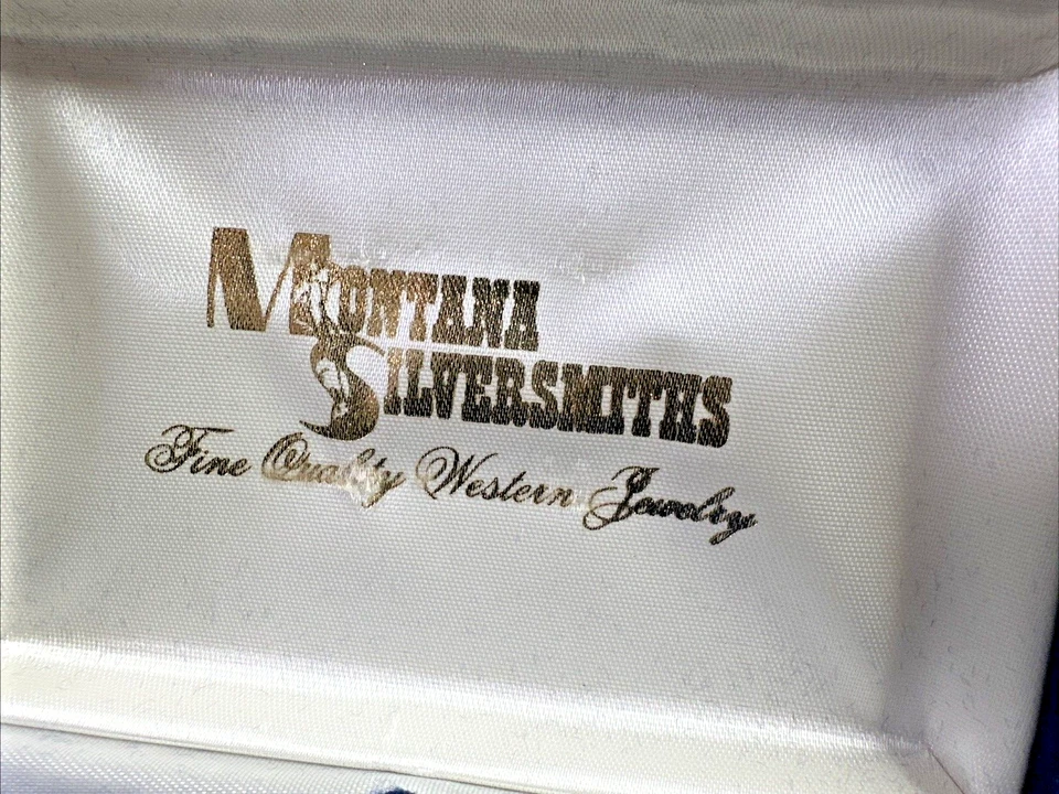 Montana Silversmiths Denver Broncos 1990 hebilla miembro de la liga NFL placa esterlina Foto 2 de 4