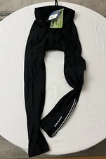 NEW Canari Cycling Pants Black Padded Bottom USA Zip Ankles Size Medium