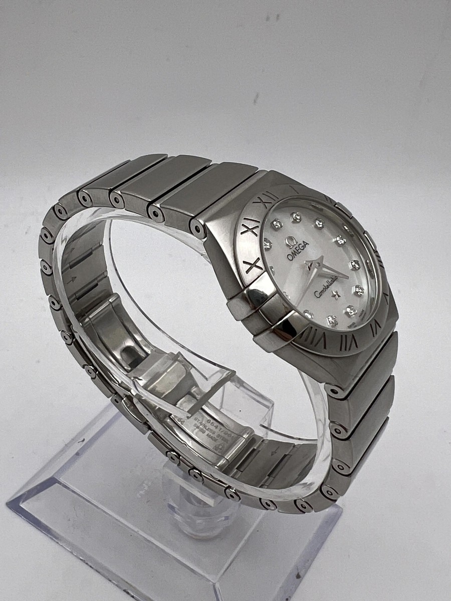 Omega Constellation シルバー Omega Constellation 24mm Mother of Pearl Diamond Dial B&P
