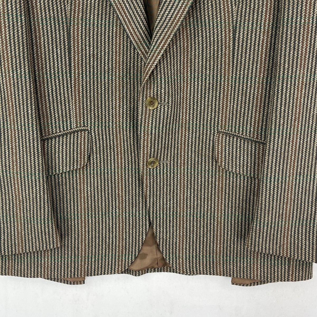 Veste de chasse pour homme, motif à chevrons avec carreaux, marron | marron | 27 | 834376
