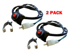2X Kill switch start HORN dirt bike motorcycle atv bar red push button momentary