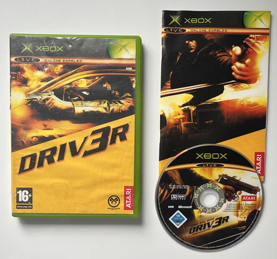 Driv3r (Driver 3) - Original Xbox Spiel - PAL - getestet - mit Handbuch (Ref. O330)