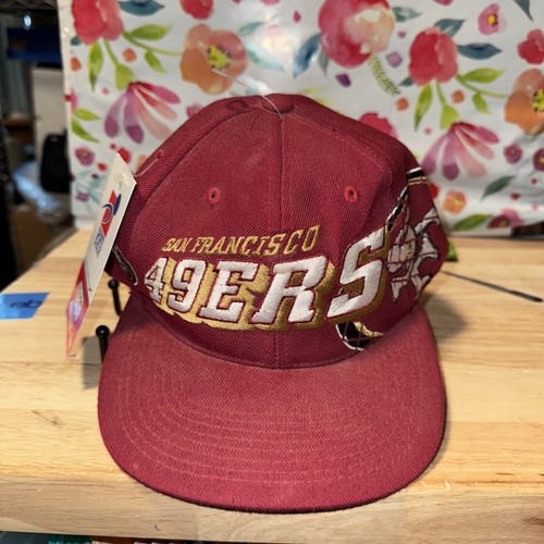Neu mit Etikett Vintage San Francisco 49ers Sports Specialties Grid Snapback Mütze Proline NFL
