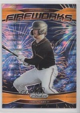 2025 Panini Prizm Fireworks Orange Pulsar Prizm /399 James Tibbs III #10 0v7