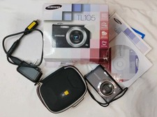 Samsung TL105 Digital Camera 4X Zoom 12.2 MP Charger Battery SD Card Parts Only