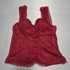 Spirit Halloween Costume Red Corset Bustier Top Women's Size L