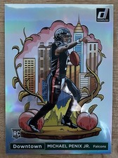 2024 Panini Donruss Michael Penix Jr. Downtown Prizm Oversized RC #14 Falcons
