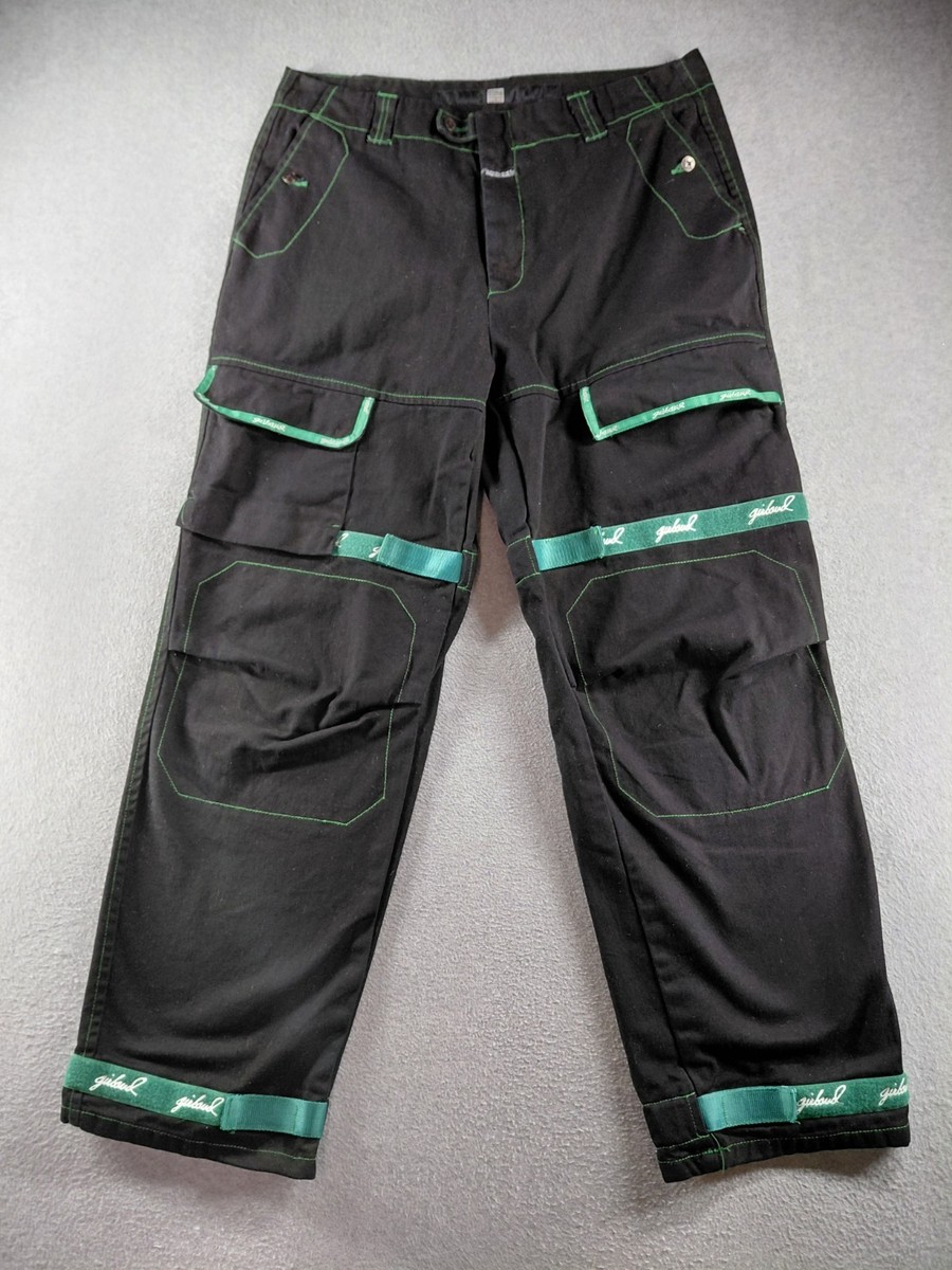 Vtg Marithe Francois Girbaud Cargo Jeans Men's Size 38M Black