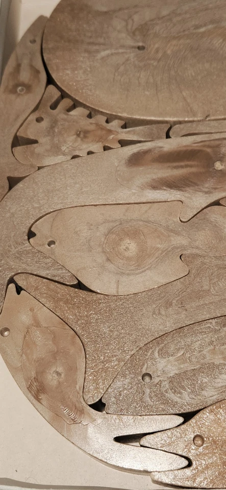 De colección 1974 Enzo Mari 16 PESCI Danés Milán Arte Puzzle Criaturas Marinas Italia #3106 Foto 4 de 4