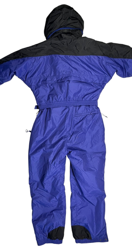 Vtg y2k COLUMBIA Blue Warm INSULATED SNOW SUIT Ski/Board Winter Pants Women's L - Picture 8 of 9