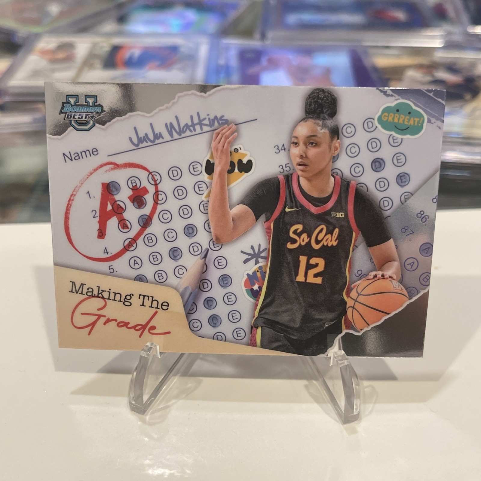 JuJu Watkins 2024 Bowman Best USC Trojans Rookie Making The Grade SP