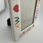 I Love My Grandma Colorful Ceramic Picture Frame Holds 4x6 Photo Vintage — photo 10