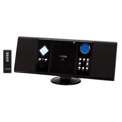 Jensen Wall Mountable Vertical Loading CD Player with Stereo jmc-180, Black 