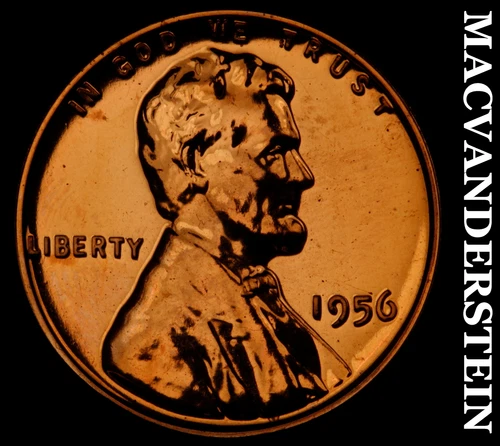 1956 Lincoln Wheat Cent- Choice Gem Proof Luster No Reserve #J958