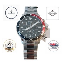 Tissot Seastar T120.417.11.051.01 Black Dial Chronograph Men's Watch 45.5mm