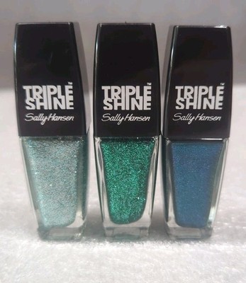 3X Sally Hansen Triple Shine Nail, 0.33 fl. oz. #330, #350, #360!