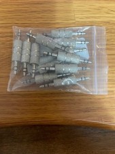 Lot of 12, 3.5 mm Male to Male Audio Cable Silver Plated Connectors 1/8  Adapter