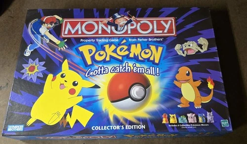 Pokemon Monopoly Collector's Edition Board Game Vintage Factory Sealed Interior