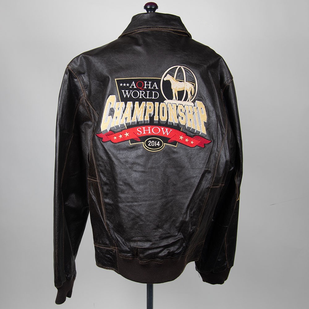 Cripple Creek 2014 AQHA World Championship Leather Jacket Medium
