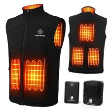 Heated Vest for Men Softshell Heated Vest with Battery Pack Included Large