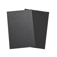 ABS Plastic Sheet 1/8 Inch Thick, 2 Pack 8" x 12" x 3mm Black Moldable Thermopla