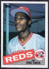 1985 Topps #627 Eric Davis RC Rookie Card Reds. rookie card picture
