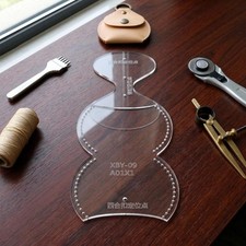 Leather Craft Mini Coin Purse Small Wallet Acrylic Template DIY Leather Tool Set