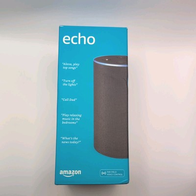 Amazon Echo 2nd Generation Smart Speaker With Alexa Dolby Charcoal Fabric