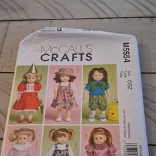 McCall's M5554 Doll Clothes Sewing Pattern, Contemporary Original