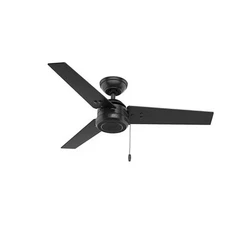  50260 Cassius Ceiling Fan 44 inches Matte Black Matte Black Finish