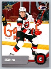 Jack Matier 2021-22 Upper Deck CHL #58 Ottawa 67's