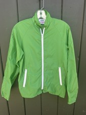 Chaqueta cortavientos vintage de nailon verde Alligator Lacoste EE. UU. para hombre M