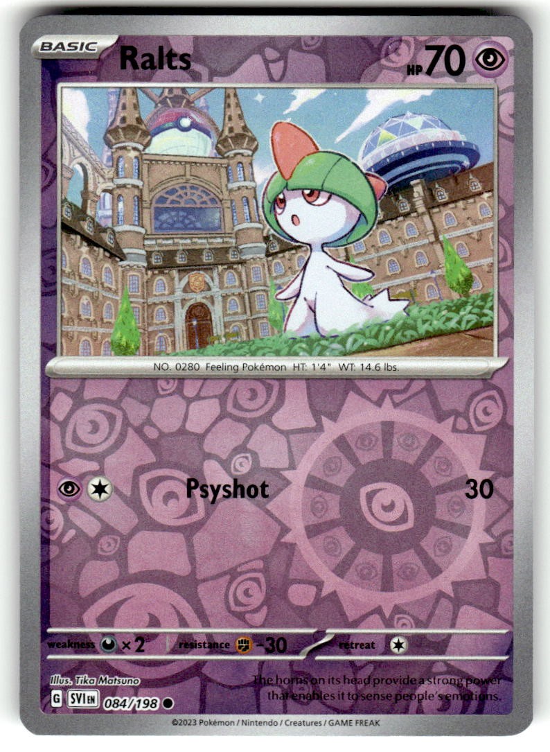 Ralts Reverse Holo Common SV01: Scarlet & Violet Base Set 084/198 NM