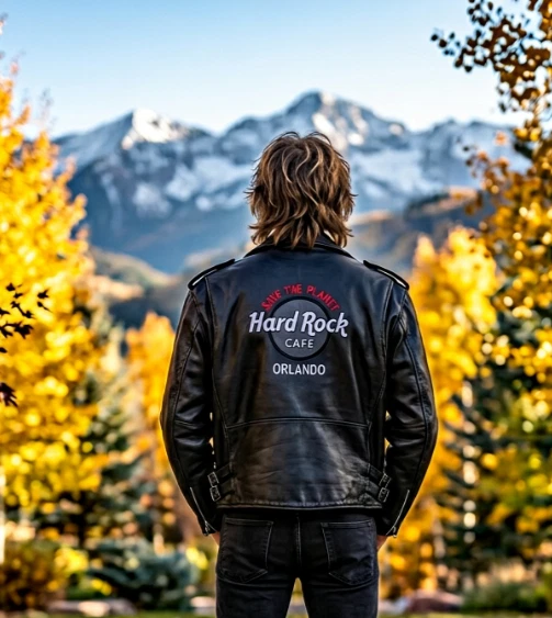 Hard Rock Cafe Leather Outer Shell Coats, Jackets & Vests