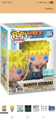 Funko Pop! Naruto Uzumaki #2063 (LE 9500) Exclusive And Pop Protector