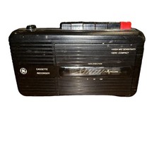 Vintage GE Cassette Tape Recorder Player Model 3-5301B Tested Works