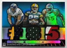 2007 Topps Triple Threads Antonio Gates Greg Jennings Chad Johnson Patch 1/3