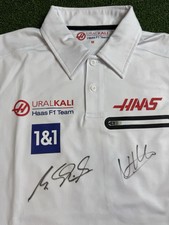 Mick Schumacher & Nikita Mazepin 2021 Signed Shirt Formula One F1