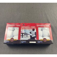 Lot of 3 Samsonico Indoor Snowball Fight Sets 18 Total Plush Snowballs New