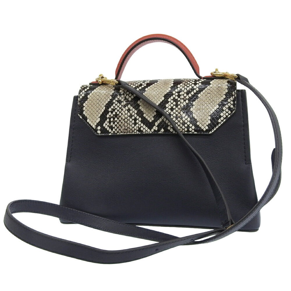 Mulberry Mini Seaton Python Embossed Leather Bag … - image 2