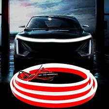 Car LED Hood Light Strip, 70 Inch 12V Flexible Waterproof 70 Inches White