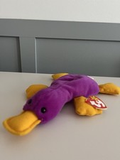 TY Original Beanie Baby Patti Platypus Excellent Condition 1993 Tag PVC Pellets