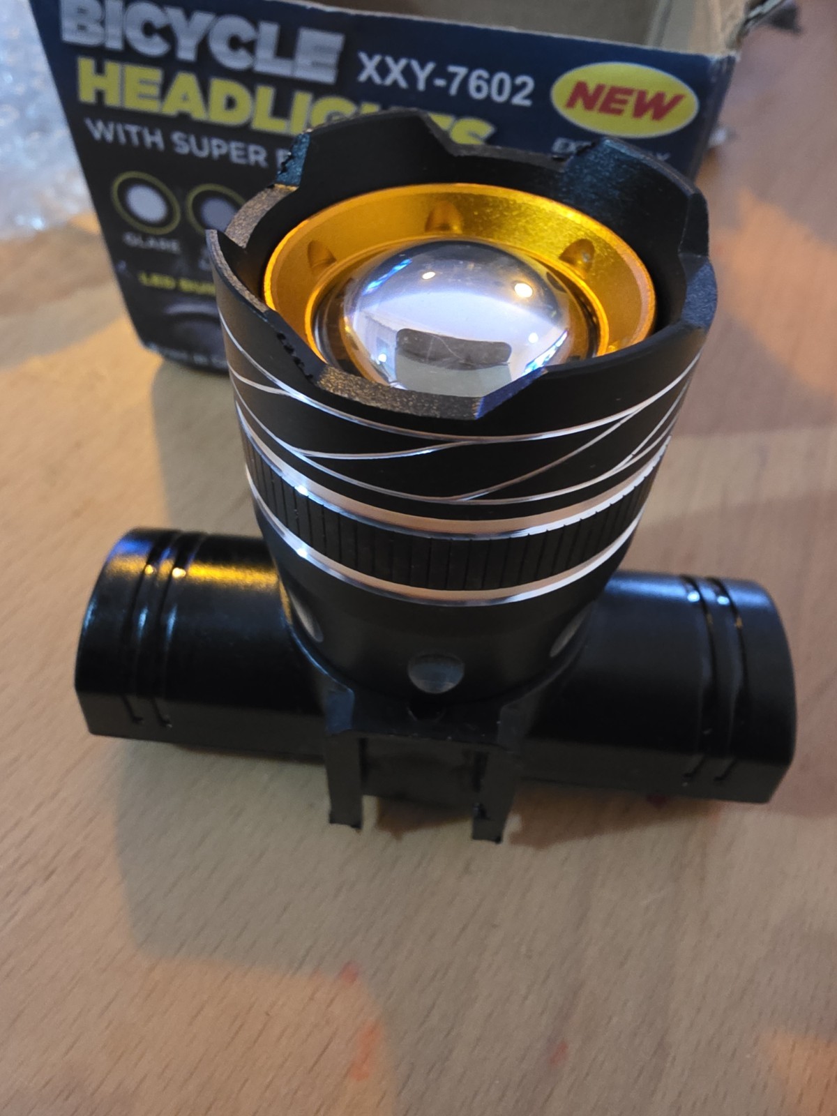 Led Aluminum Bike/scooter  Light Rechargeable [3 Modes)