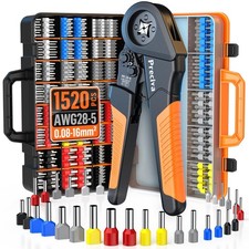 Preciva Ferrule Crimping Tool Kit - AWG 28-5 0.08-16mm Ferrule Crimper w