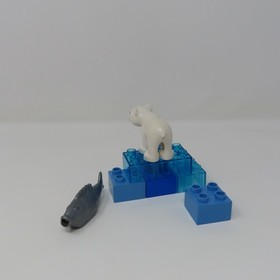 LEGO DUPLO 6136 My First Zoo Set &ndash; Giraffe, Tiger, Elephant,Used NO Box/ Manual