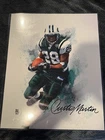 Curtis Martin 16X20 Autographed Ken Karl Original Art Work /100- JSA COA NY JETS