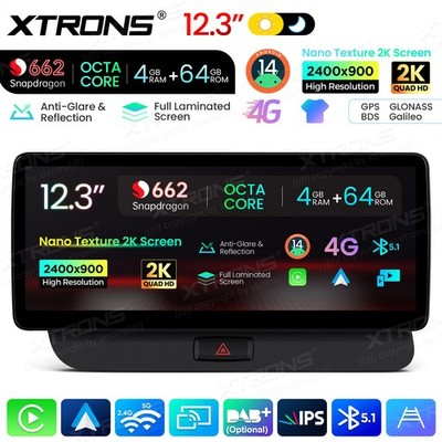 12,3'' Autoradio für Audi Q5 2009-2017 8RB Multimedia 8-Kern 4G+64GB Navi Carplay