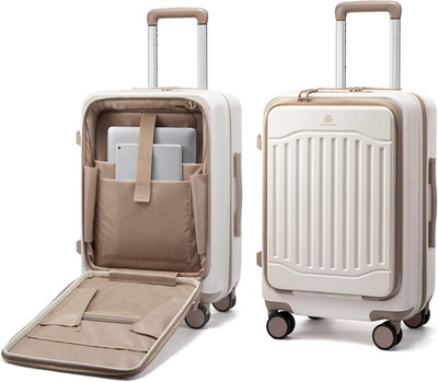 Expandable 22'' Hard Shell Carry-On Luggage with USB Port & TSA Lock