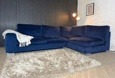 HIGH STREET BRAND NEXT Deep Sit Navy Blue Corner Sofa — RRP £2499